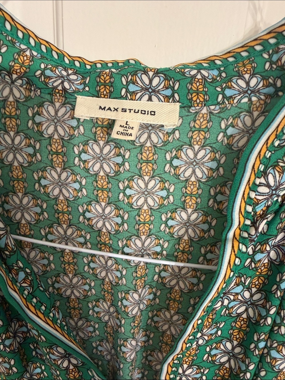 Max Studio Green Floral Tiered Maxi Dress - Picture 2 of 8